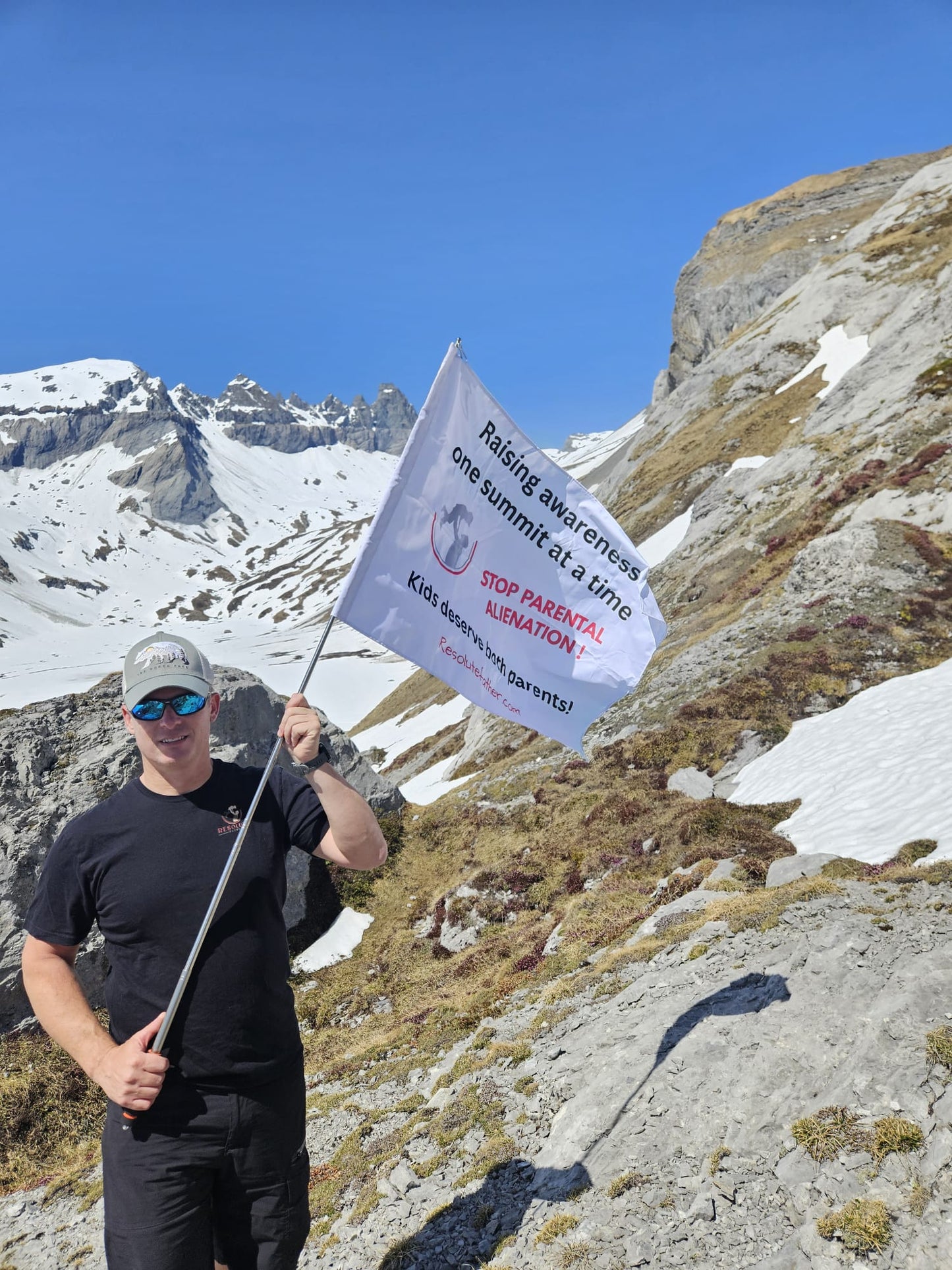 Double Sided Flag for Parental Awareness - Stop Parental Alienation