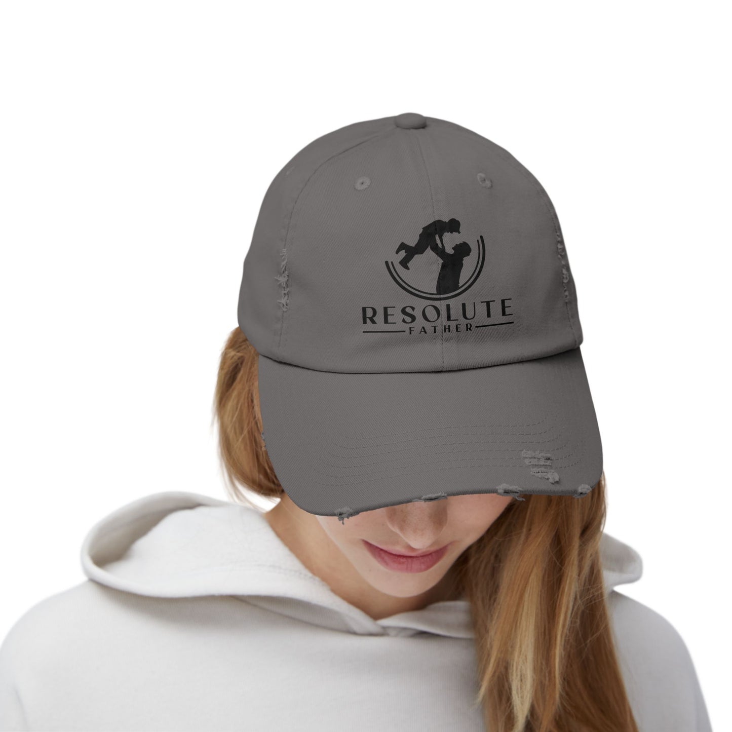 Distressed Cap - Resolute Father Logo