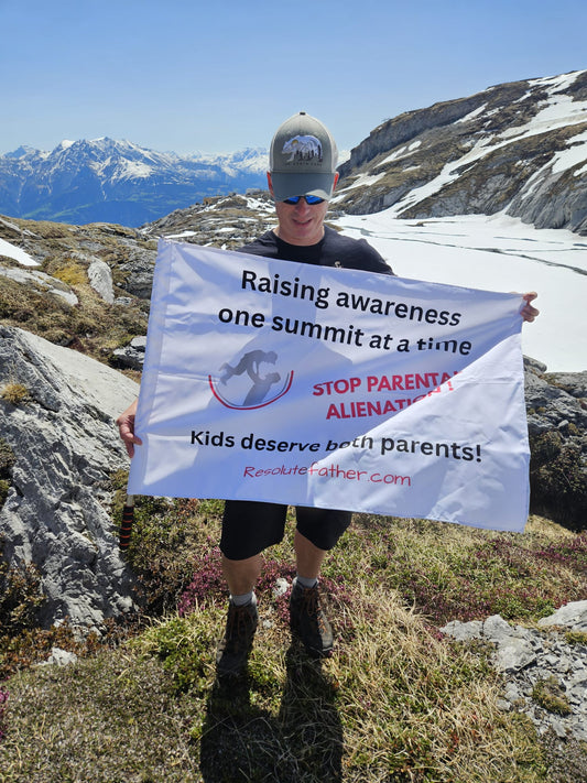 Double Sided Flag for Parental Awareness - Stop Parental Alienation